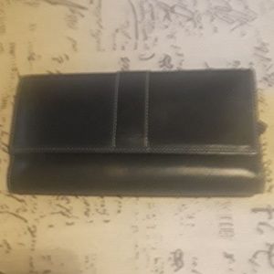 Black Coach Checkbook Wallet